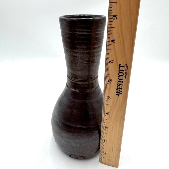 Australian Pottery 9" Vase - Bendigo Pottery 'Epsomware' - ca. 1979 to 1985 bro - Picture 8 of 10